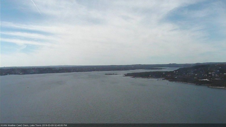 Lake Travis webcam, March 9, 2019 1:50 PM CT