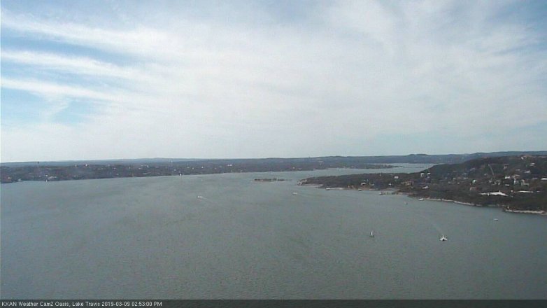 Lake Travis webcam, March 9, 2019 1:55 PM CT