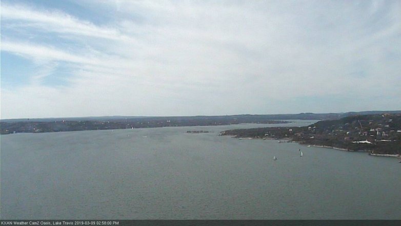 Lake Travis webcam, March 9, 2019 2:00 PM CT