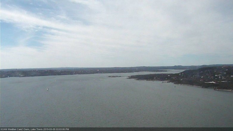 Lake Travis webcam, March 9, 2019 2:05 PM CT