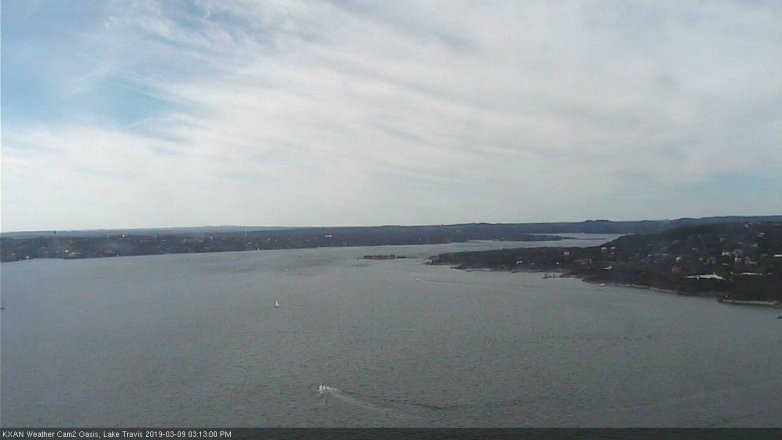 Lake Travis webcam, March 9, 2019 2:15 PM CT