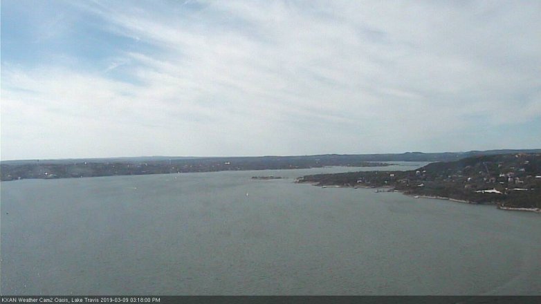Lake Travis webcam, March 9, 2019 2:20 PM CT