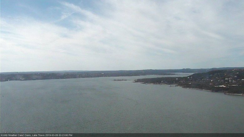 Lake Travis webcam, March 9, 2019 2:25 PM CT