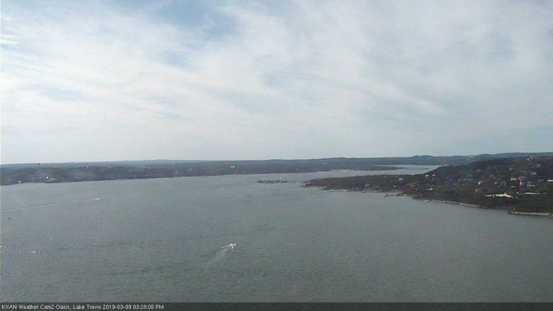 Lake Travis webcam, March 9, 2019 2:30 PM CT