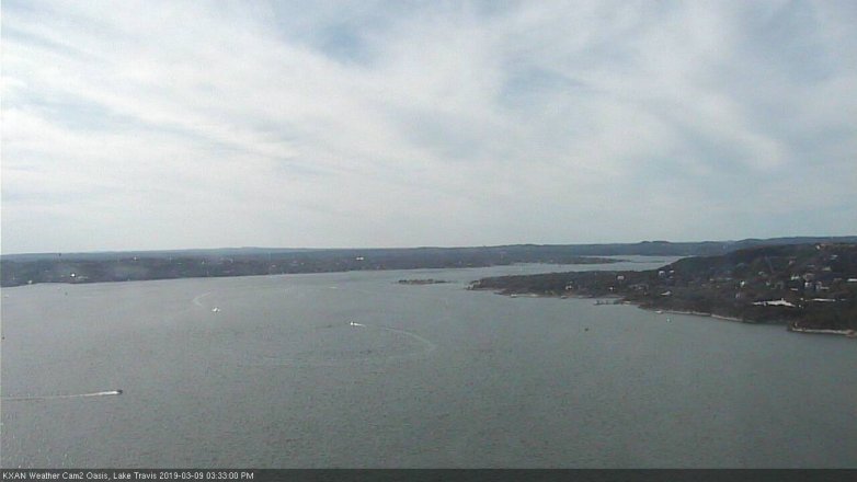 Lake Travis webcam, March 9, 2019 2:35 PM CT