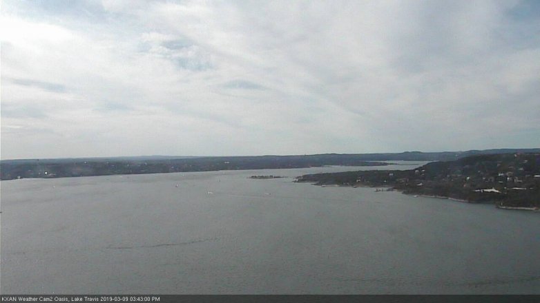 Lake Travis webcam, March 9, 2019 2:45 PM CT
