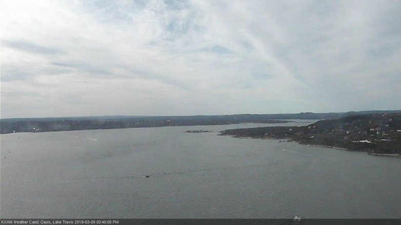 Lake Travis webcam, March 9, 2019 2:50 PM CT