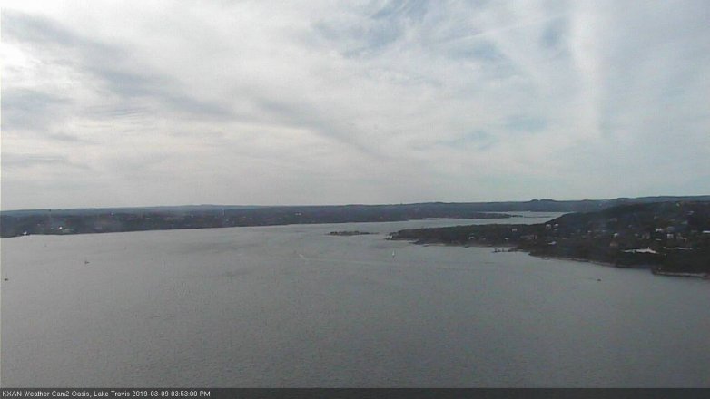 Lake Travis webcam, March 9, 2019 2:55 PM CT