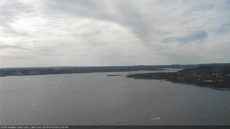 Lake Travis webcam, March 9, 2019 3:05 PM CT