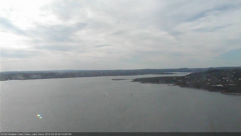 Lake Travis webcam, March 9, 2019 3:20 PM CT