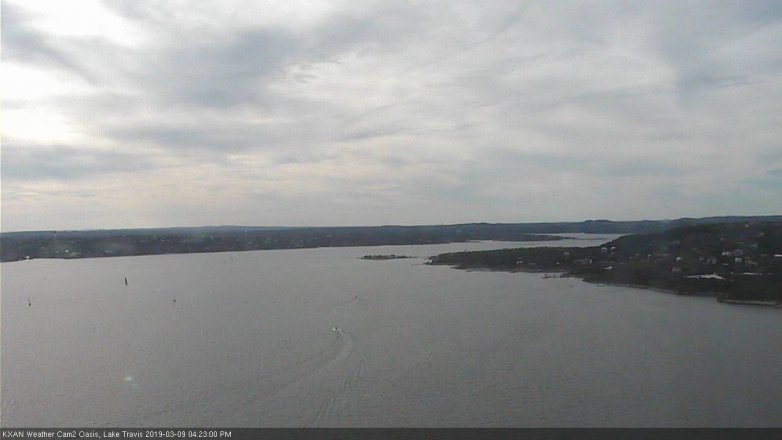 Lake Travis webcam, March 9, 2019 3:25 PM CT