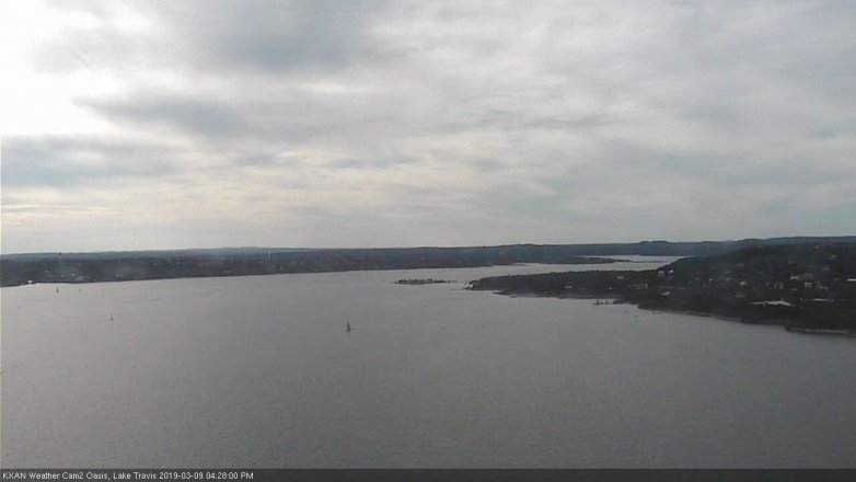 Lake Travis webcam, March 9, 2019 3:30 PM CT