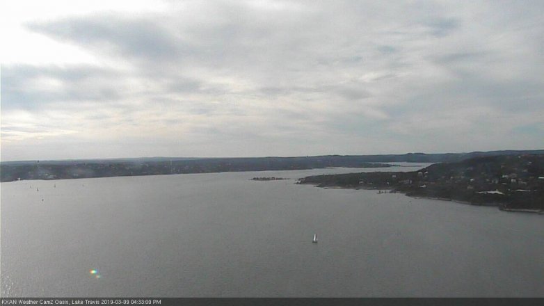 Lake Travis webcam, March 9, 2019 3:35 PM CT