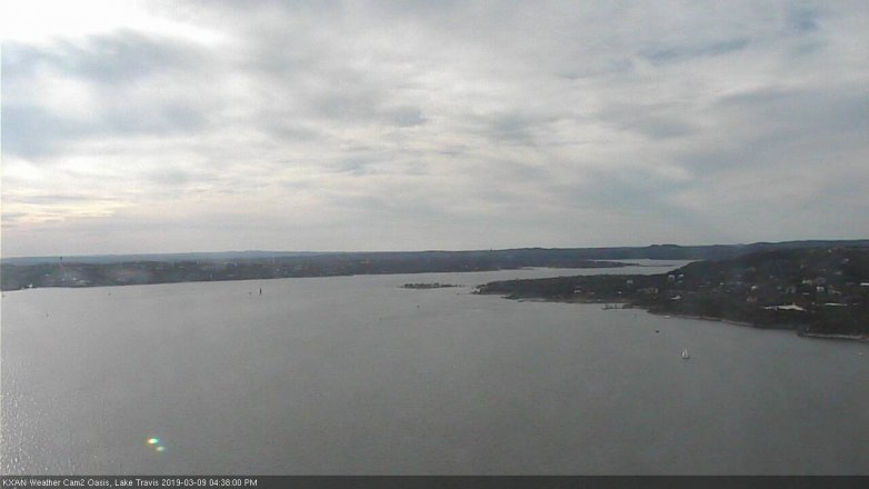Lake Travis webcam, March 9, 2019 3:40 PM CT
