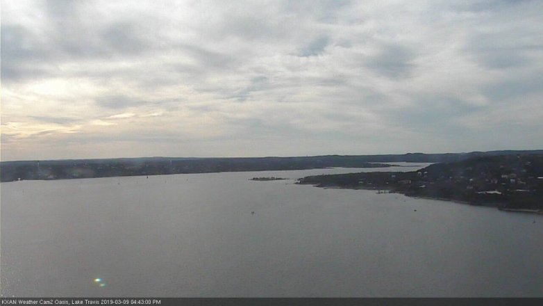 Lake Travis webcam, March 9, 2019 3:45 PM CT