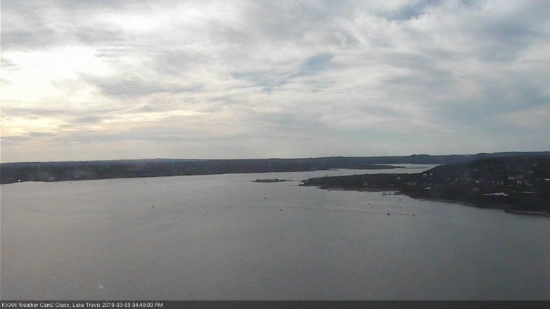 Lake Travis webcam, March 9, 2019 3:50 PM CT