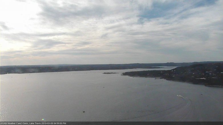 Lake Travis webcam, March 9, 2019 4:00 PM CT