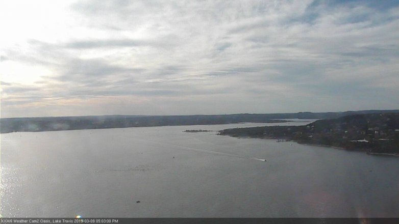 Lake Travis webcam, March 9, 2019 4:05 PM CT