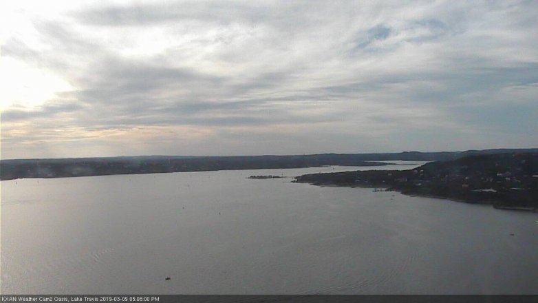 Lake Travis webcam, March 9, 2019 4:10 PM CT