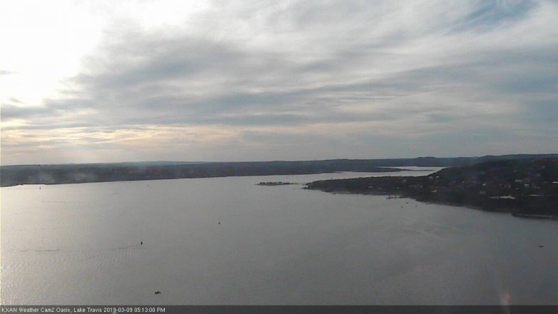 Lake Travis webcam, March 9, 2019 4:15 PM CT