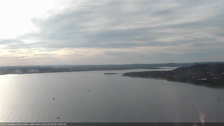Lake Travis webcam, March 9, 2019 4:20 PM CT