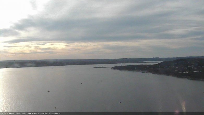 Lake Travis webcam, March 9, 2019 4:25 PM CT