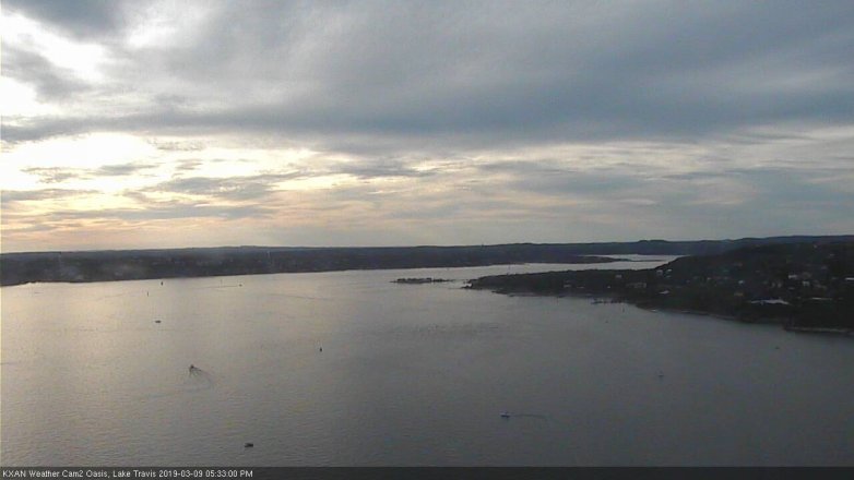 Lake Travis webcam, March 9, 2019 4:35 PM CT