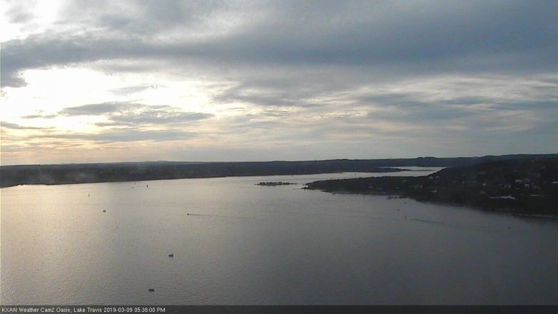 Lake Travis webcam, March 9, 2019 4:40 PM CT