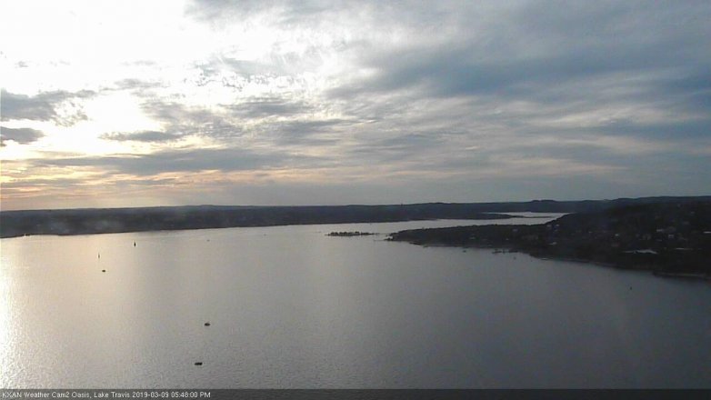 Lake Travis webcam, March 9, 2019 4:50 PM CT