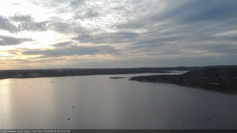 Lake Travis webcam, March 9, 2019 4:55 PM CT