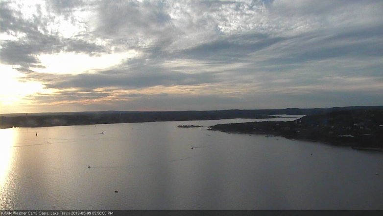 Lake Travis webcam, March 9, 2019 5:00 PM CT