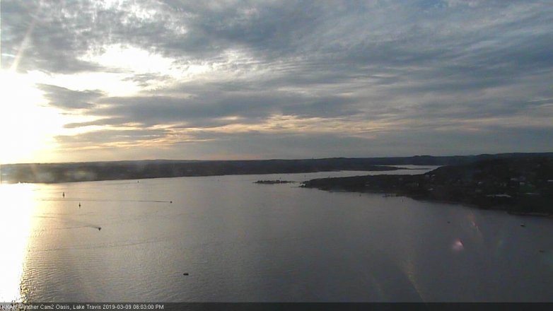 Lake Travis webcam, March 9, 2019 5:05 PM CT
