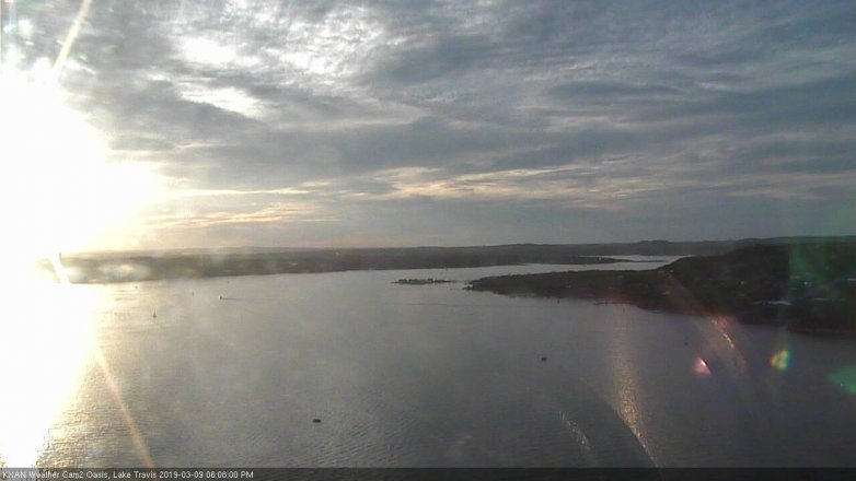 Lake Travis webcam, March 9, 2019 5:10 PM CT