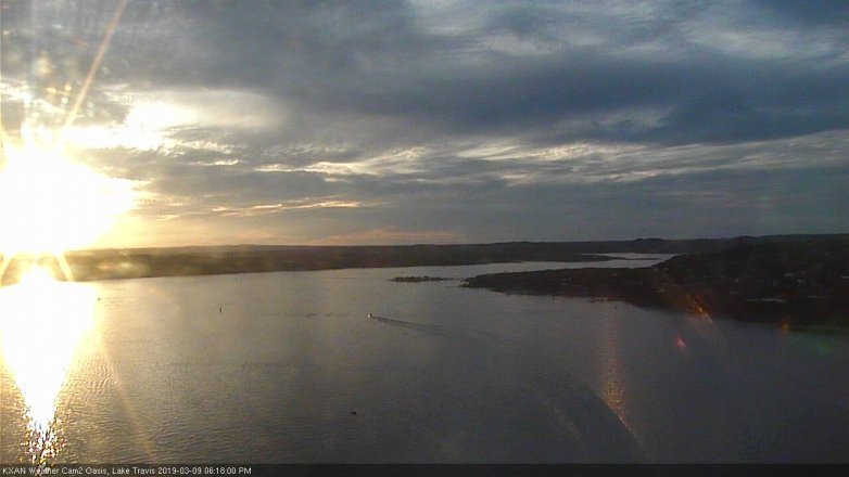 Lake Travis webcam, March 9, 2019 5:20 PM CT
