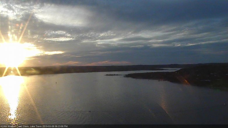 Lake Travis webcam, March 9, 2019 5:25 PM CT