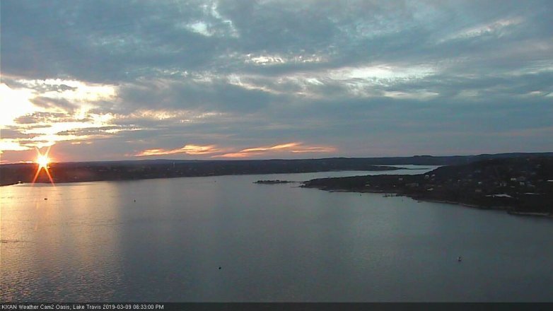 Lake Travis webcam, March 9, 2019 5:35 PM CT