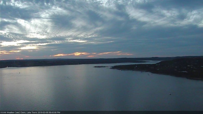Lake Travis webcam, March 9, 2019 5:45 PM CT