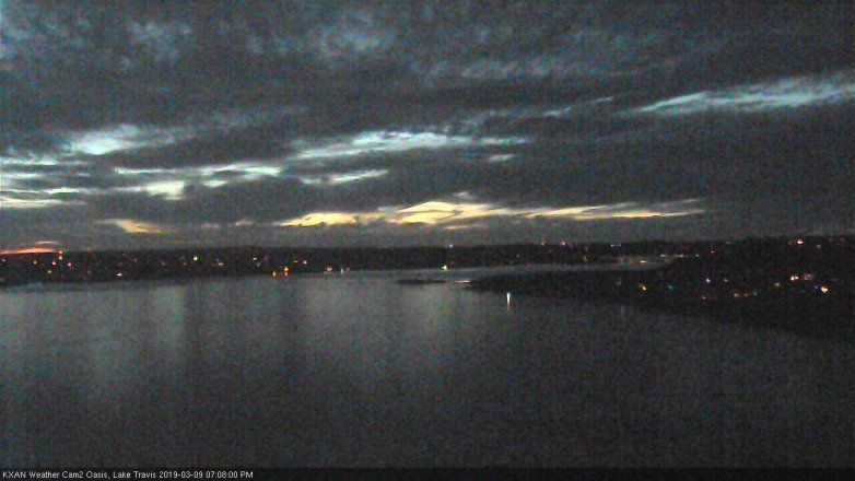 Lake Travis webcam, March 9, 2019 6:10 PM CT