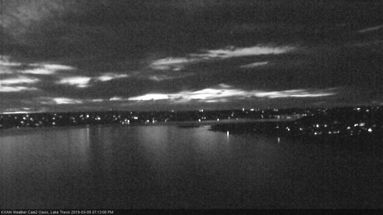 Lake Travis webcam, March 9, 2019 6:15 PM CT