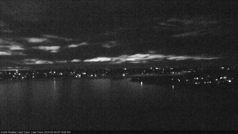 Lake Travis webcam, March 9, 2019 6:20 PM CT