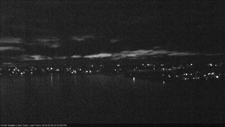 Lake Travis webcam, March 9, 2019 6:25 PM CT