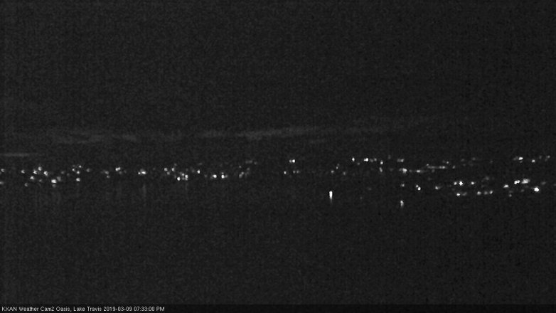Lake Travis webcam, March 9, 2019 6:35 PM CT