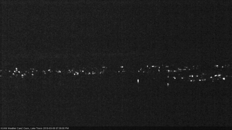 Lake Travis webcam, March 9, 2019 6:40 PM CT