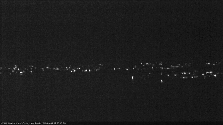 Lake Travis webcam, March 9, 2019 6:55 PM CT