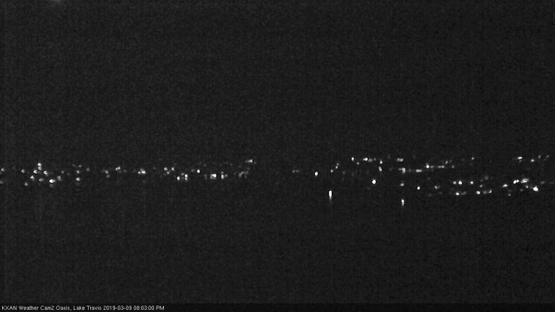 Lake Travis webcam, March 9, 2019 7:05 PM CT