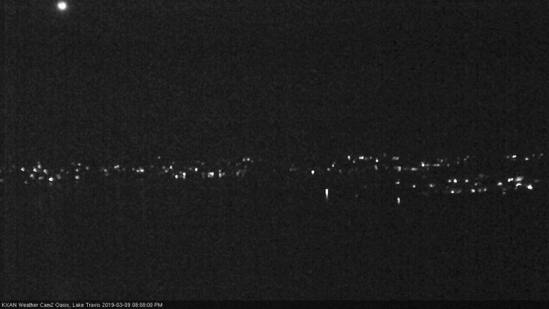 Lake Travis webcam, March 9, 2019 7:10 PM CT