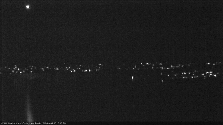 Lake Travis webcam, March 9, 2019 7:15 PM CT
