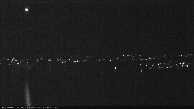 Lake Travis webcam, March 9, 2019 7:20 PM CT