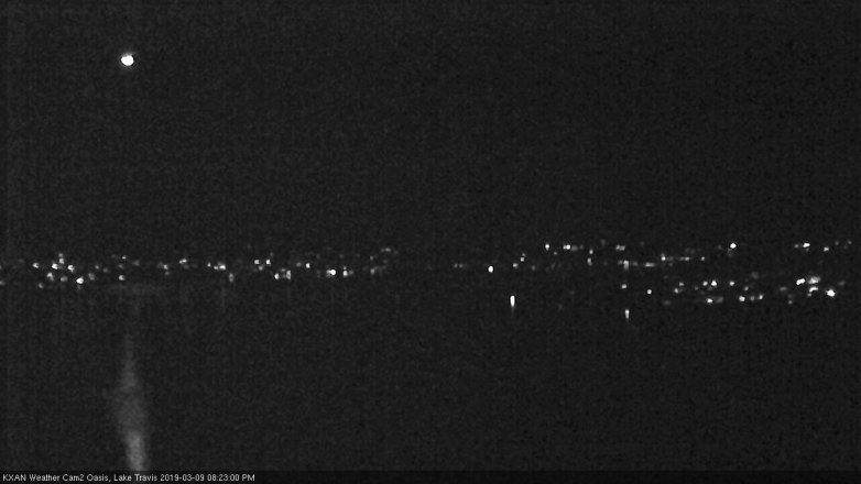 Lake Travis webcam, March 9, 2019 7:25 PM CT