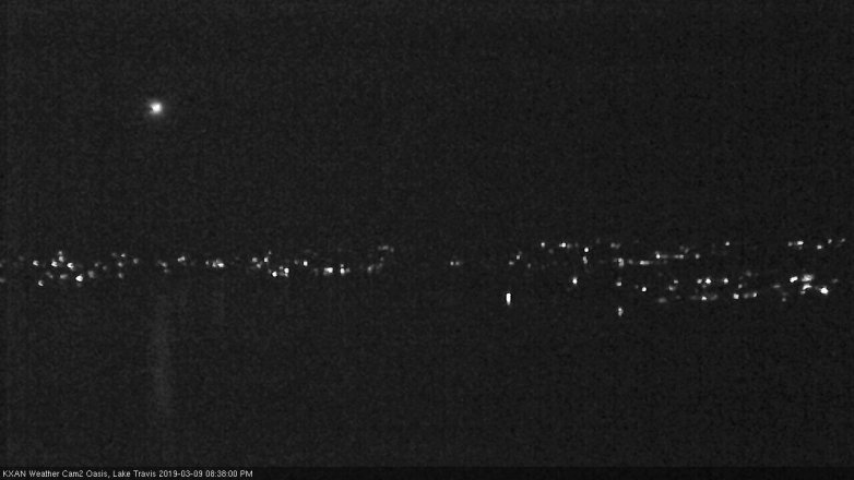 Lake Travis webcam, March 9, 2019 7:40 PM CT